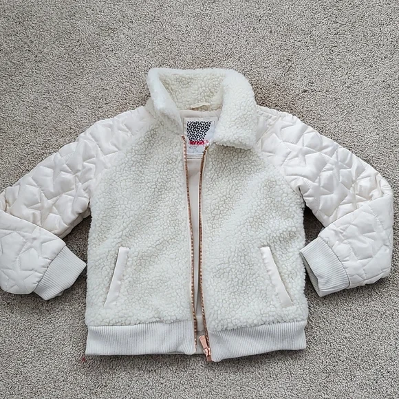 NEW White Cream Girls Jacket - Picture 1 of 4